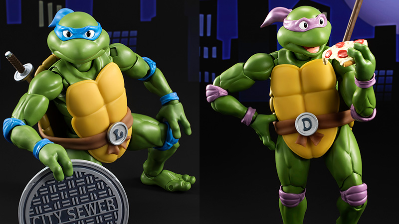 Illustration for article titled These Teenage Mutant Ninja Turtles Figures Look Like They've Stepped Right Out of the Cartoon